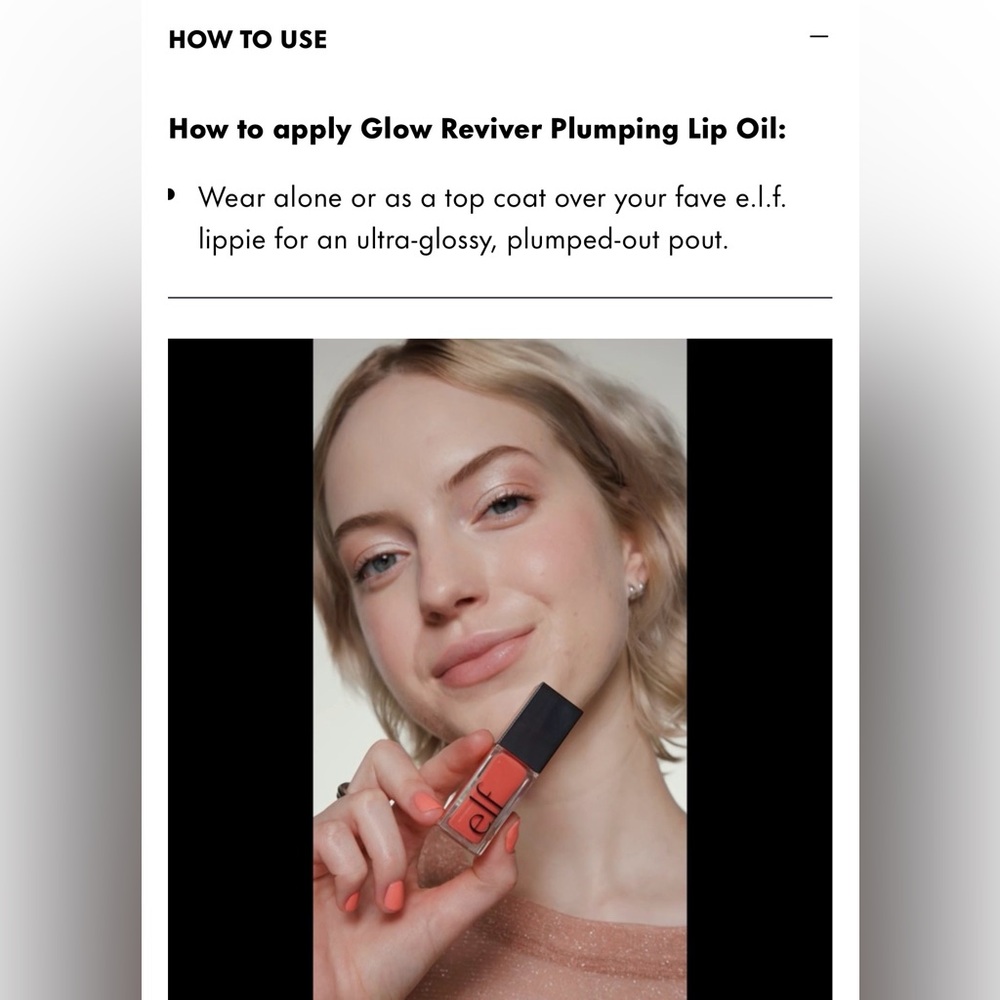 ELF PLUMPING LIP OIL SET “GLOW REVIVER” 4pk SET W/TWO EXCLUSIVE COLOURS - NEW! - Picture 13 of 16